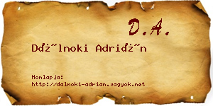 Dálnoki Adrián névjegykártya